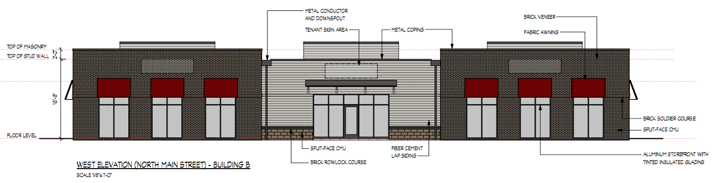 1516 N. Main St west elevation