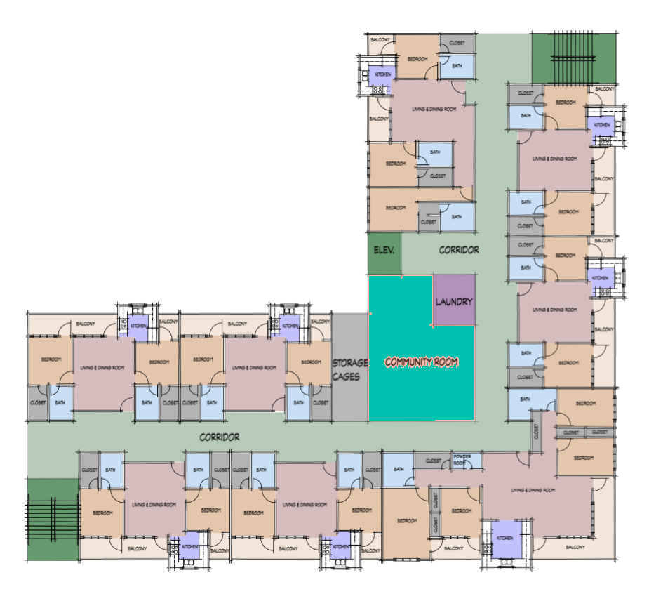 1518 N. Main St floor plan